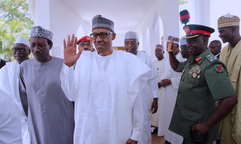 PRESIDENT MUHAMMADU BUHARI ATTENDS JUMA’AT PRAYER