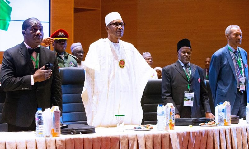 PRESIDENT BUHARI DECLARES OPEN 2019 ALL JUDGES CONFERENCE IN . ABUJA. NOV 25 2019