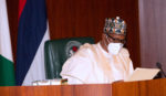 PRESIDENT BUHARI PRESIDES OVER A VIRTUAL GROUND BREAKING CEREMONY KANO-KATSINA-JIBYA-MARADI RAILWAY PROJECT. FEB 9 2021