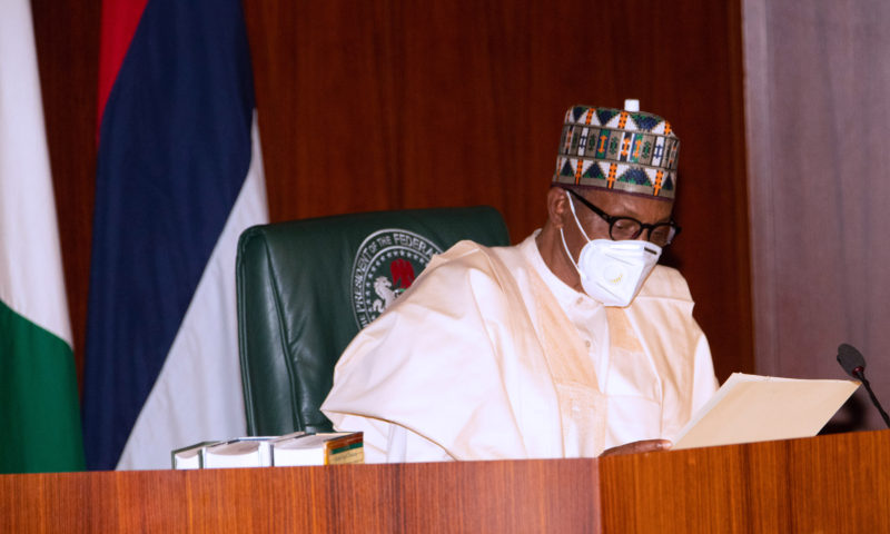 PRESIDENT BUHARI PRESIDES OVER A VIRTUAL GROUND BREAKING CEREMONY KANO-KATSINA-JIBYA-MARADI RAILWAY PROJECT. FEB 9 2021