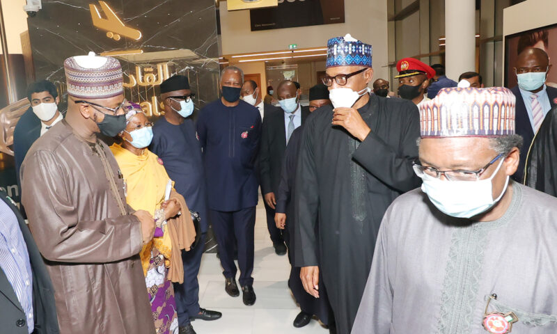 PRESIDENT BUHARI ARRIVES DUBAI FOR THE EXPO 2020. DEC 2ND 2021
