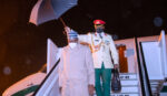 PRESIDENT BUHARI ARRIVES BRUSSELS, BELGIUM AHEAd OF THE EU-AFRICAN UNION SUMMIT. FEB 15TH 2022