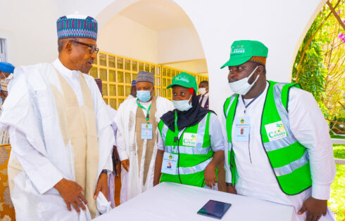 PRESIDENT BUHARI PARTICIPATES AT A TRIAL CENSUS EXERCISE. JULY 13TH 2022