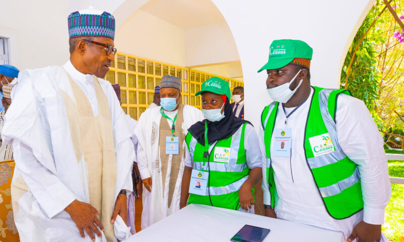 PRESIDENT BUHARI PARTICIPATES AT A TRIAL CENSUS EXERCISE. JULY 13TH 2022