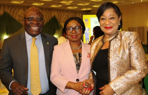 QUARTERLY BUSINESS,  1  L-R,  Director General, Nigerian Office for Trade Negotiations  Amb Chiedu Osakwe, Acting Director General, Securities and Exchange Commission, Ms Mary Uduk and Executive Secretary, Nigeria Investment Promotion Commission  Ms Yewande Sadiku during the Presidential Quarterly Business Forum in Abuja yesterday 